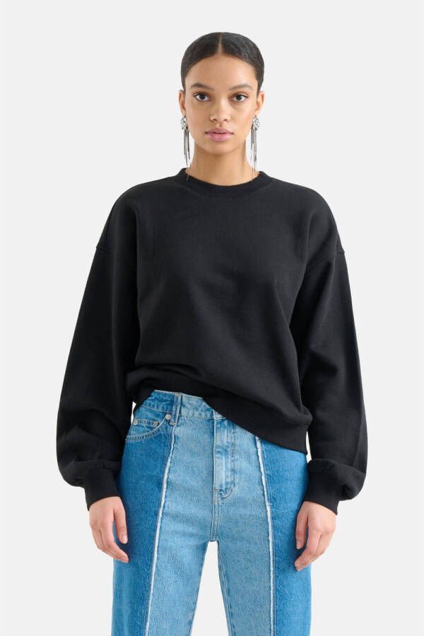 Shoeby sweater met printopdruk zwart wit