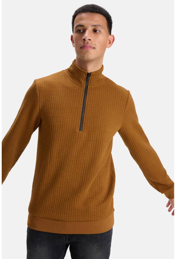 Shoeby sweater met textuur camel