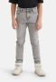 Shoeby tapered fit jeans grijs Jongens Katoen Effen 104 - Thumbnail 1