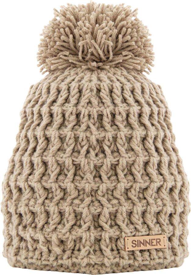 Sinner pompon muts Nordic III beige