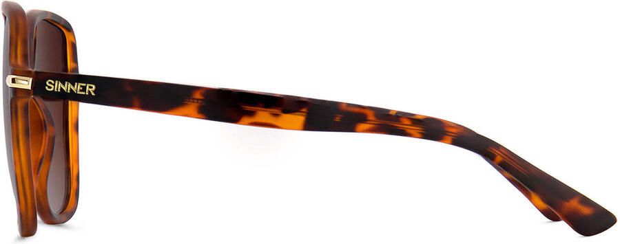 Sinner zonnebril met tortoise print Barfleur bruin - Foto 3