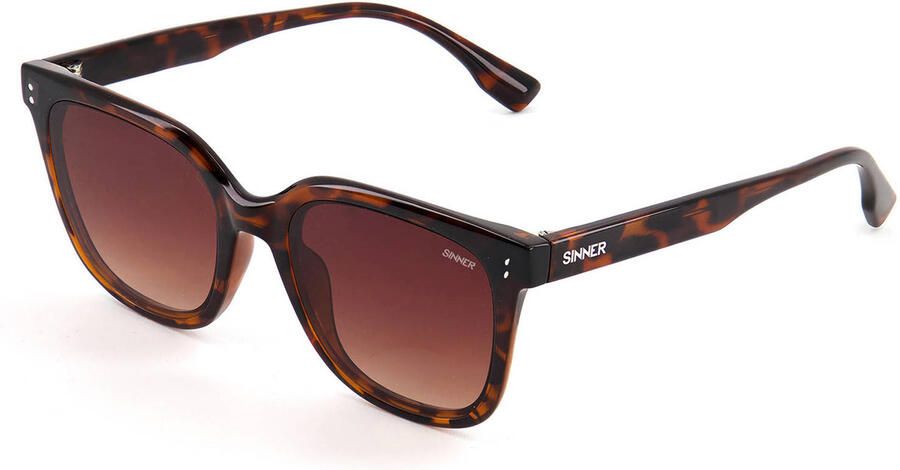 Sinner zonnebril met tortoise print Dokos bruin