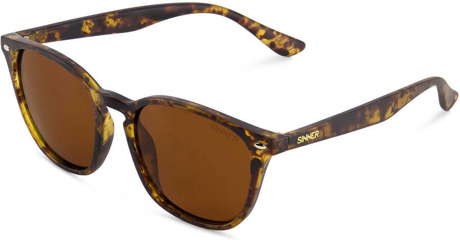 Sinner zonnebril met tortoise print Sorai bruin