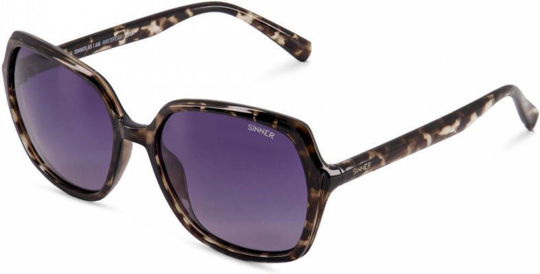Sinner zonnebril Montara met tortoise print zwart