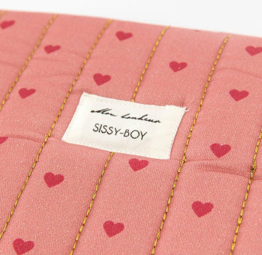 Sissy- 13 inch laptop sleeve met hartjes roze - Foto 3