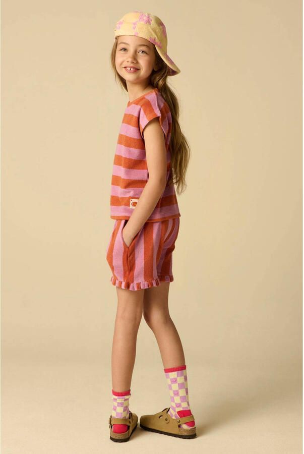Sissy-Boy badstof high waist gestreepte casual short lila - Foto 3