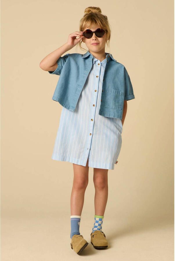 Sissy-Boy blouse broderie light blue denim
