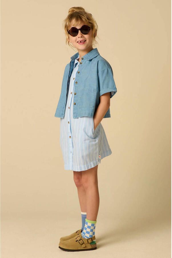 Sissy-Boy blouse broderie light blue denim - Foto 2