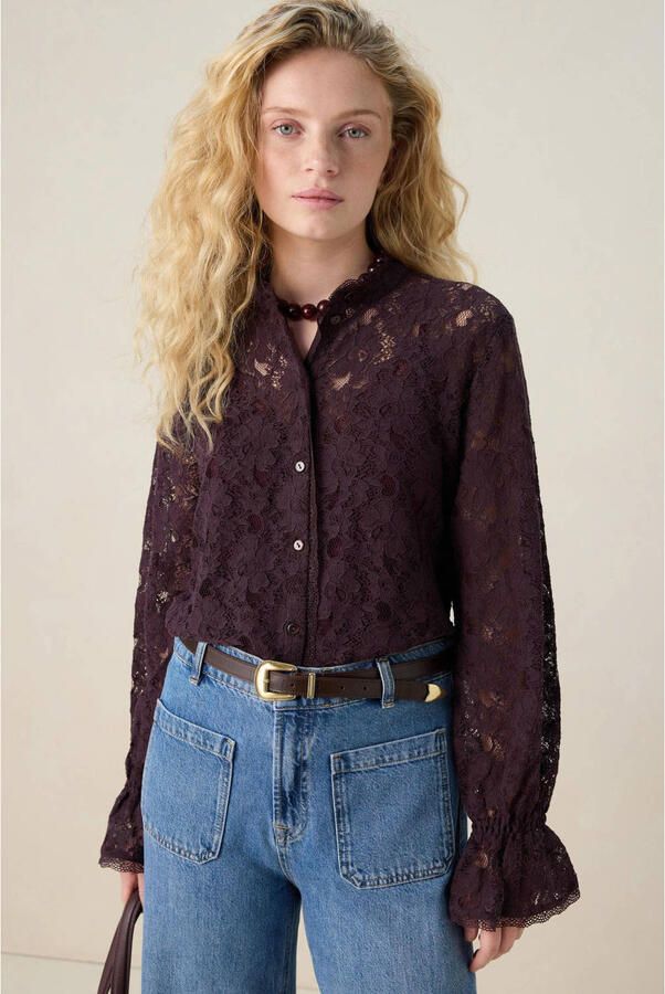 Sissy-Boy blouse donkerpaars
