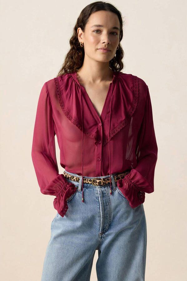 Sissy-Boy blouse donkerrood