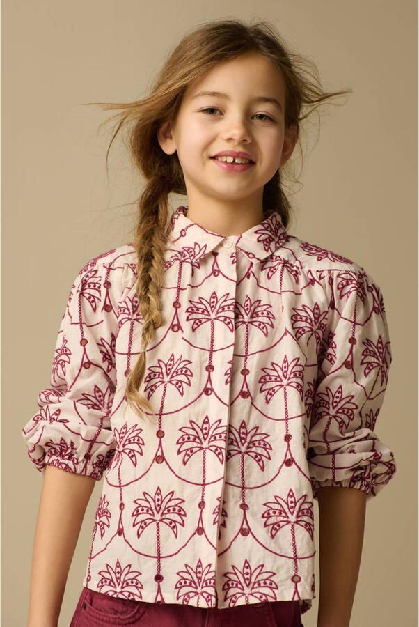 Sissy-Boy blouse lichtroze broderie