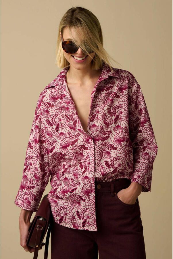 Sissy-Boy blouse lichtroze broderie