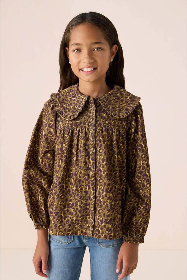 Sissy-Boy blouse met panterprint bruin