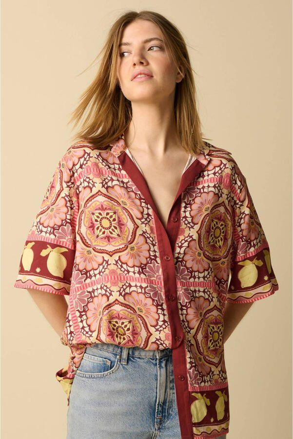 Sissy-Boy blouse met print roze