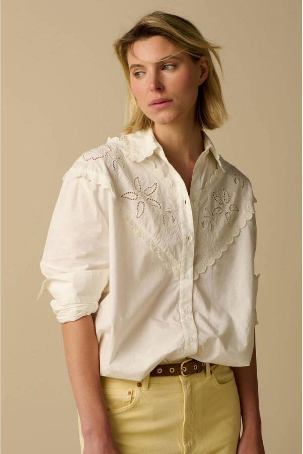 Sissy-Boy blouse wit broderie