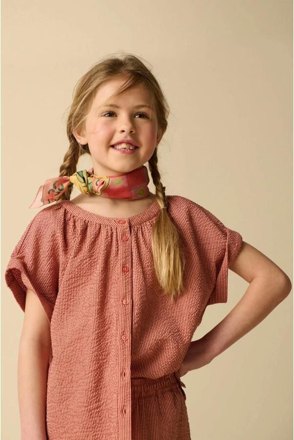 Sissy-Boy blousetop met krijtstreep donkerrood