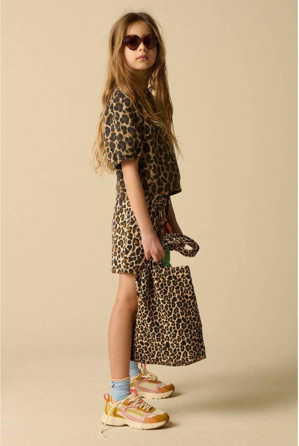 Sissy-Boy blousetop met panterprint bruin