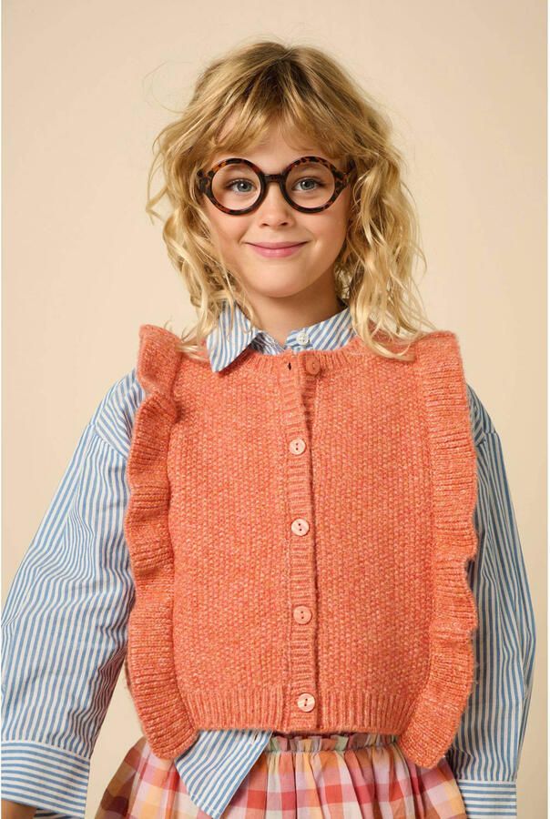 Sissy-Boy spencer met ruches oranje