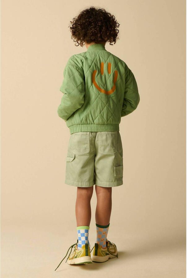 Sissy-Boy bomberjack quilted met backprint groen - Foto 2