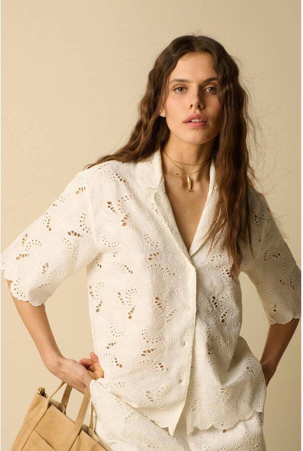 Sissy-Boy broderie blouse wit