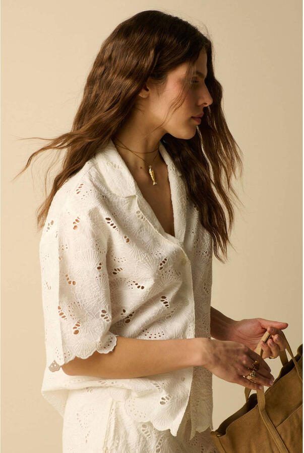 Sissy-Boy broderie blouse wit - Foto 3
