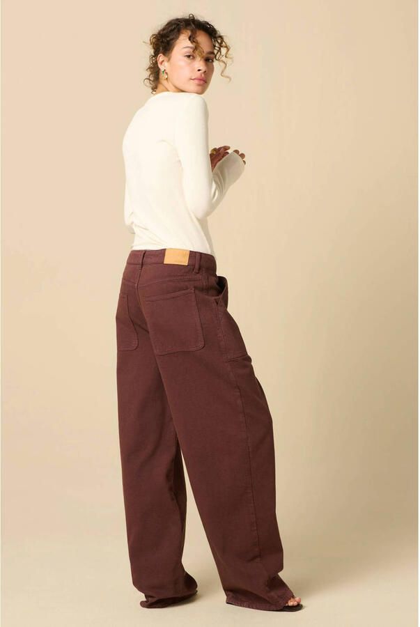 Sissy-Boy regular waist barrel jeans donkerbruin - Foto 2