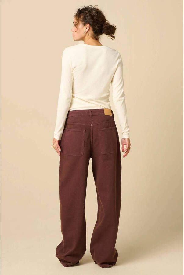 Sissy-Boy regular waist barrel jeans donkerbruin - Foto 3