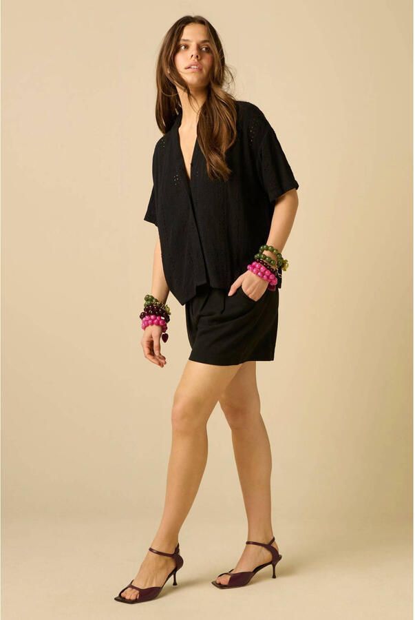 Sissy-Boy broek met linnen zwart - Foto 3