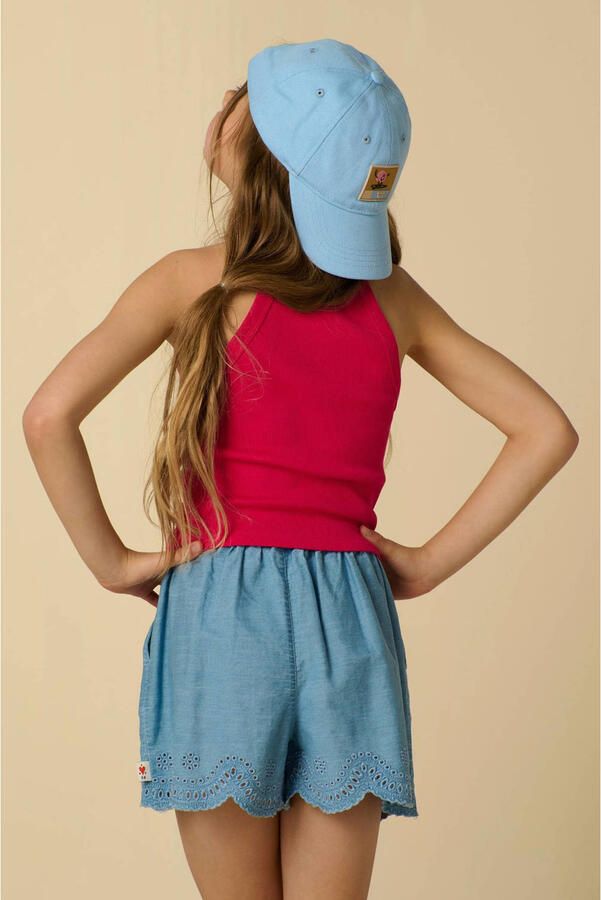 Sissy-Boy casual short broderie light blue denim - Foto 2
