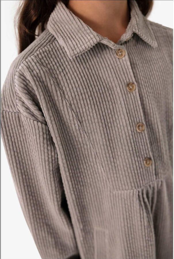 Sissy-Boy corduroy blousejurk lichtgroen - Foto 3
