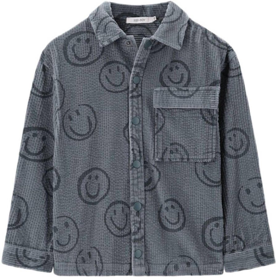 Sissy-Boy corduroy overhemd grijs