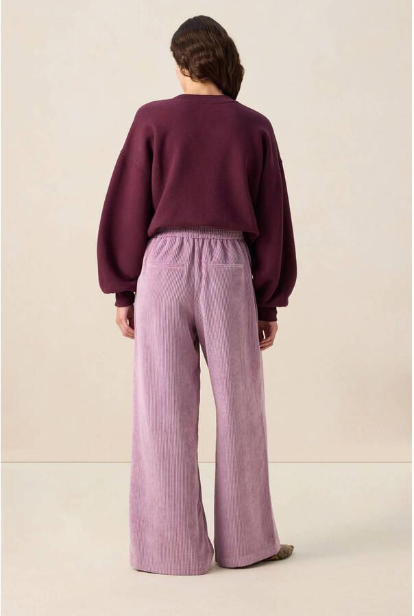 Sissy-Boy corduroy wide leg high waist broek lavendel - Foto 2