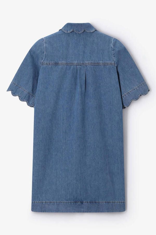 Sissy-Boy denim blousejurk mediumblauw - Foto 3