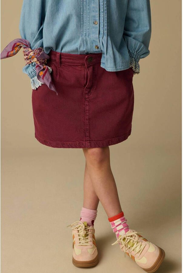 Sissy-Boy denim spijkerrok donkerrood