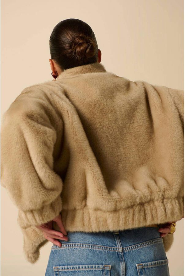 Sissy-Boy faux fur jas lichtbruin - Foto 3