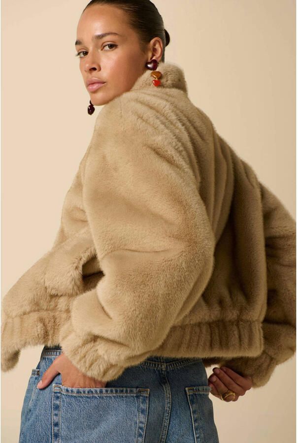 Sissy-Boy faux fur jas lichtbruin - Foto 2