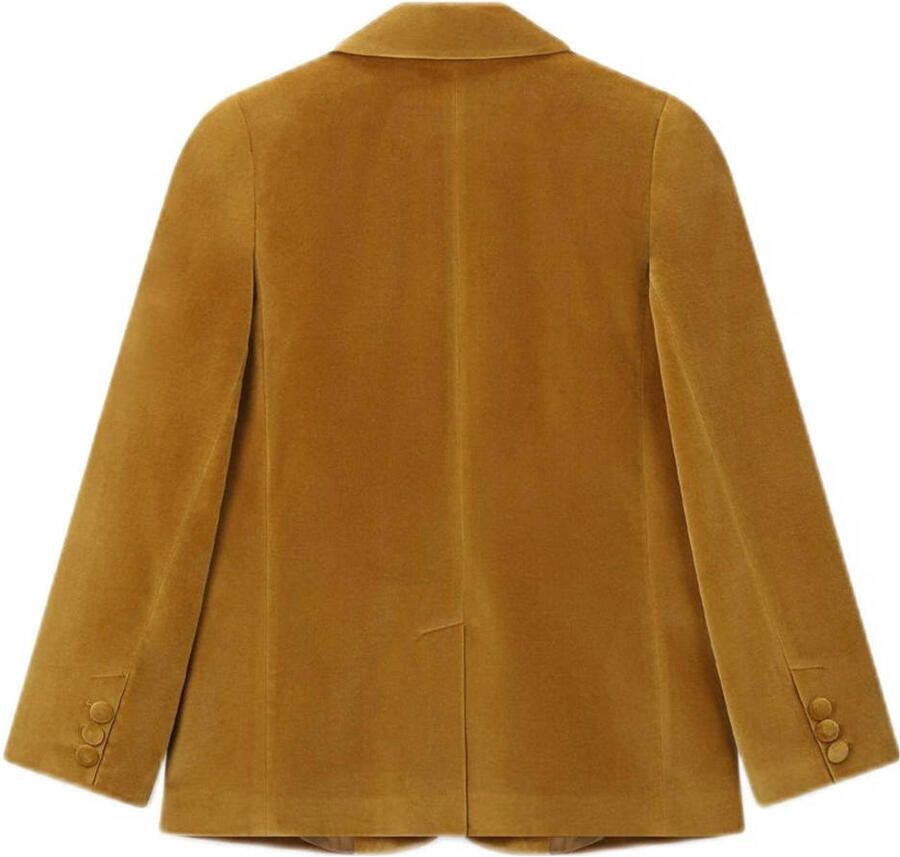 Sissy-Boy fluwelen regular blazer geel - Foto 2