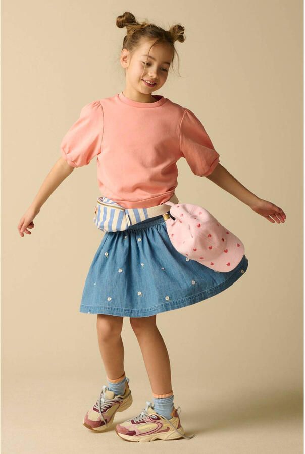 Sissy-Boy gebloemde korte rok blauw
