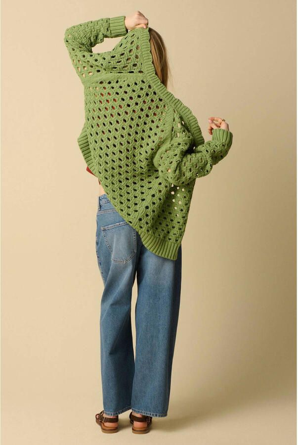 Sissy-Boy gebreid vest groen - Foto 3
