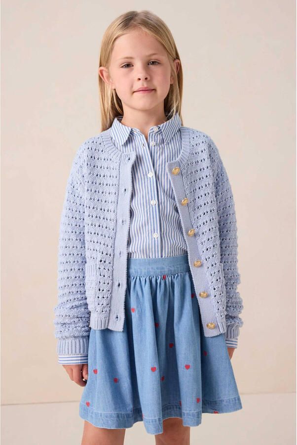 Sissy-Boy gebreid vest lichtblauw