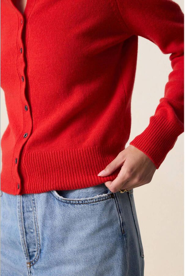 Sissy-Boy gebreid vest met wol rood - Foto 2