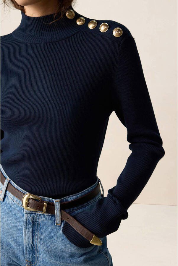 Sissy-Boy gebreide trui donkerblauw