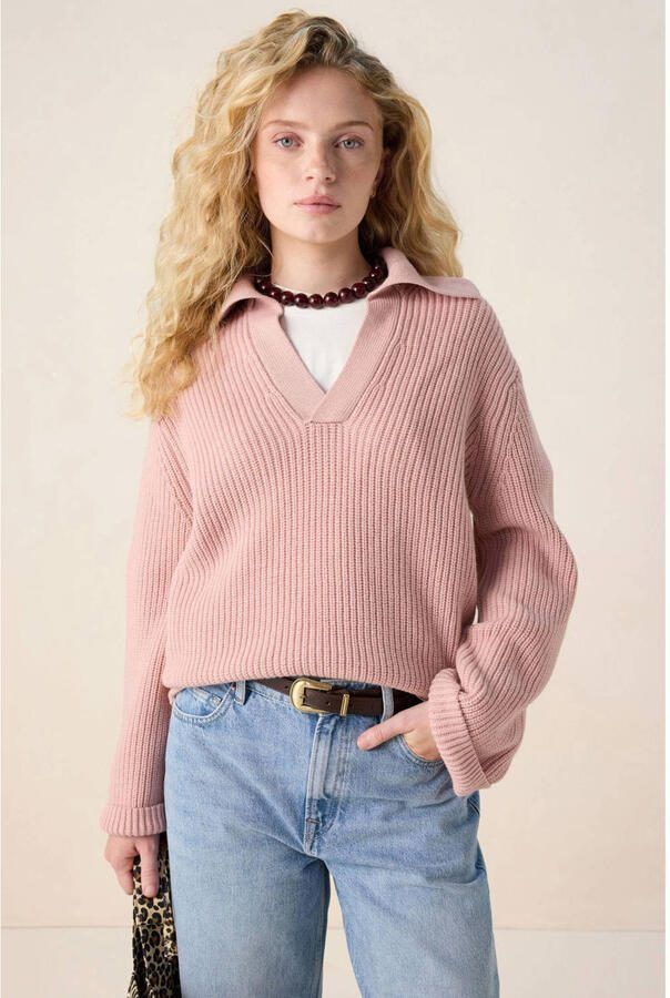 Sissy-Boy gebreide trui met wol roze
