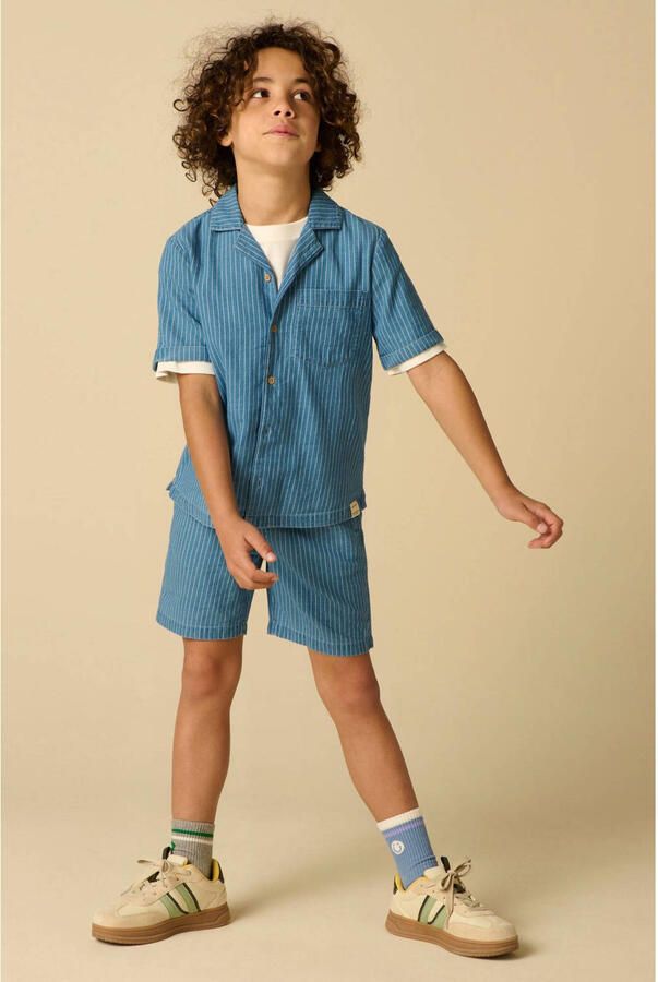 Sissy-Boy gestreept casual overhemd blauw