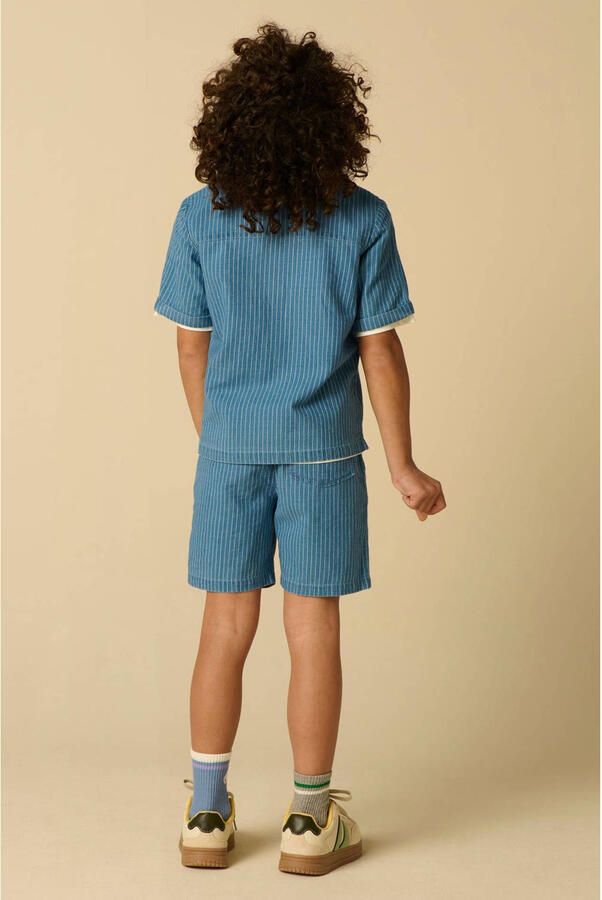 Sissy-Boy gestreept casual overhemd blauw - Foto 3