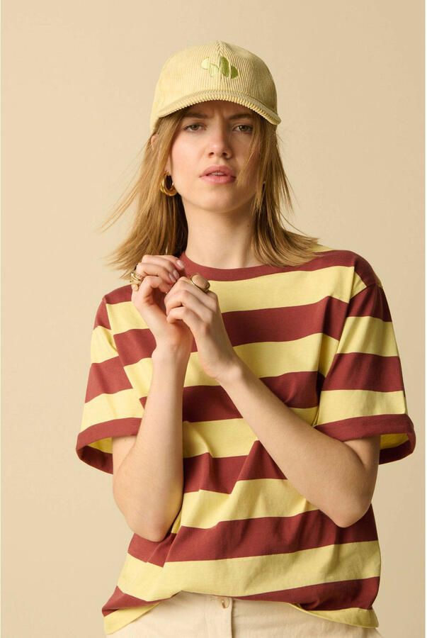 Sissy-Boy gestreept T-shirt donkerrood