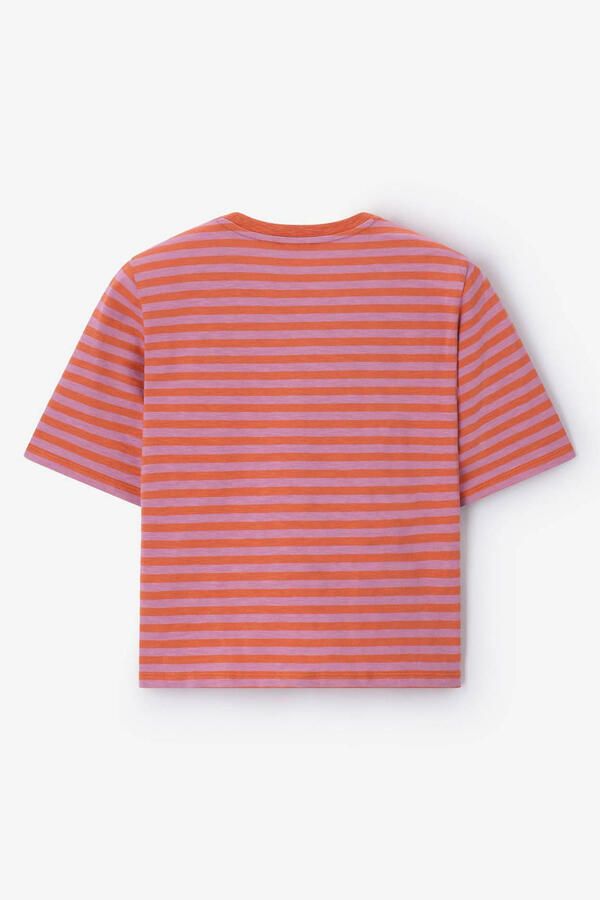 Sissy-Boy gestreept T-shirt oranje - Foto 3