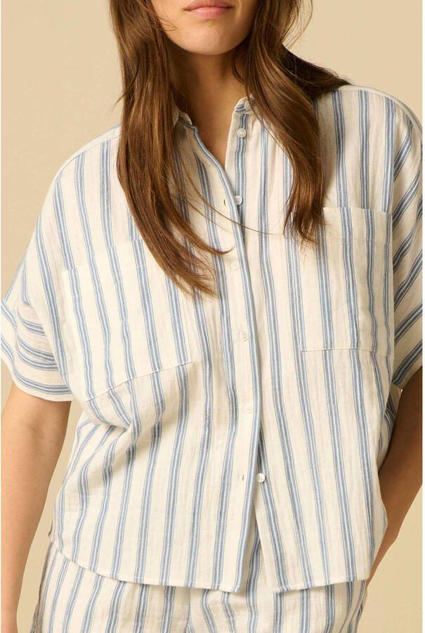 Sissy-Boy gestreepte blouse blauw