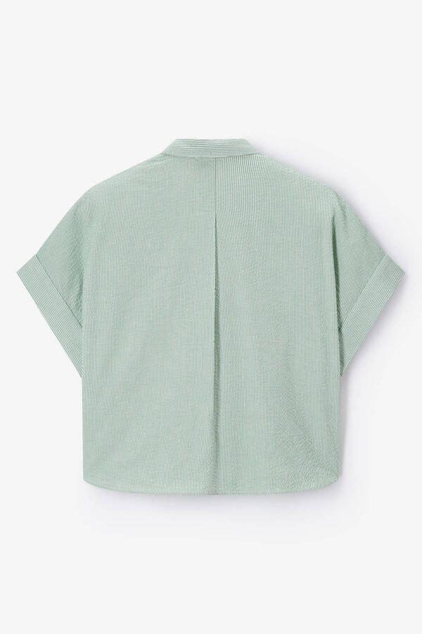 Sissy-Boy gestreepte blouse groen - Foto 3