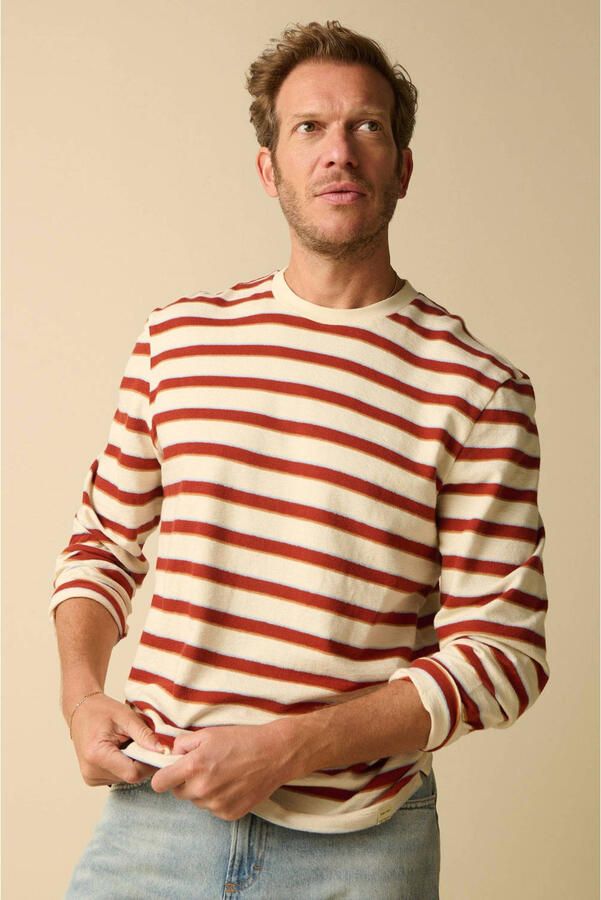 Sissy-Boy gestreepte longsleeve donkerrood